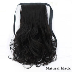 Brown Heat Resistant Synthetic Hair Ponytail Extensions Drawstring Ponytail 12