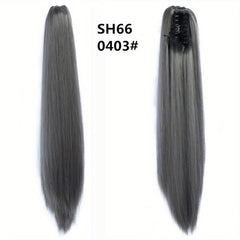 Long Straight Ponytail Hair Extensions 55-88cm Claw Clip Hairpieces
