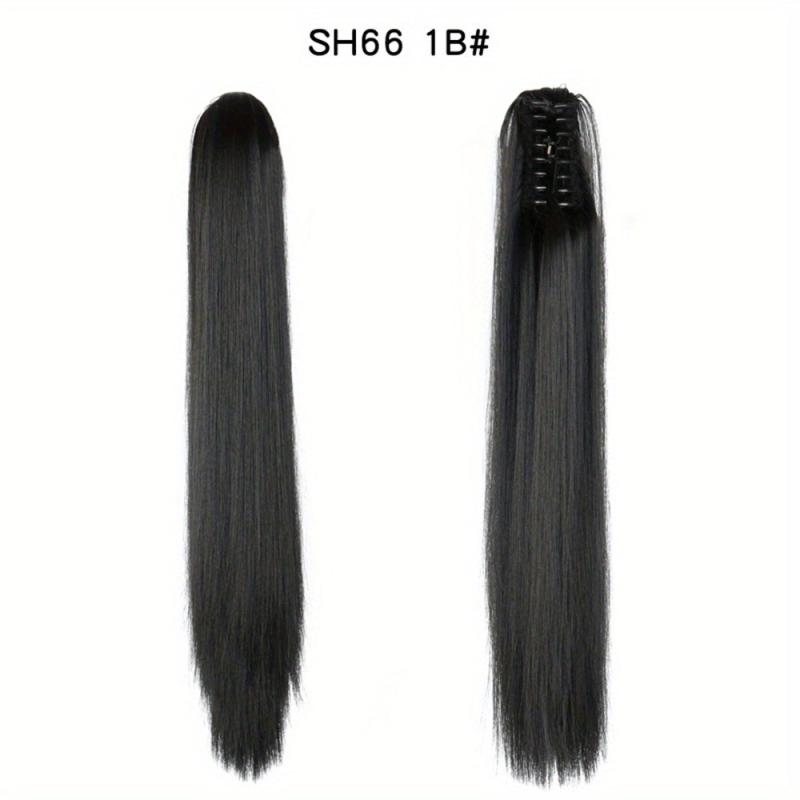 Long Straight Ponytail Hair Extensions 55-88cm Claw Clip Hairpieces