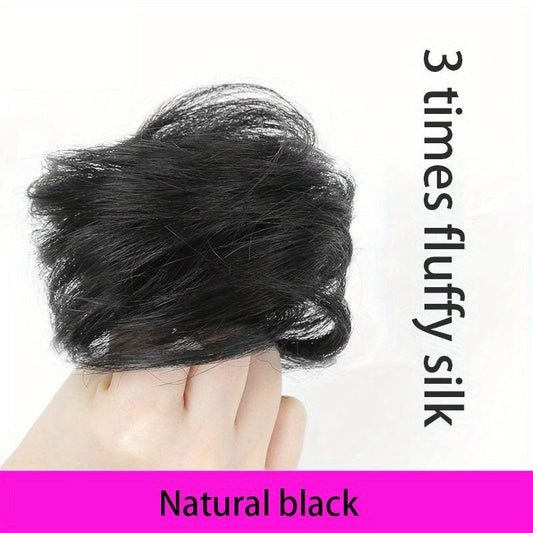 Elastic Synthetic Updo Bun Hairpiece Hair Extensions Donut Chignon