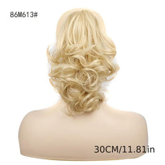 Blonde Mixed Drawstring Ponytail Long Wavy Hair Extension Synthetic Hairpieces