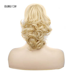 Blonde Mixed Drawstring Ponytail Long Wavy Hair Extension Synthetic Hairpieces