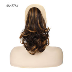Blonde Mixed Drawstring Ponytail Long Wavy Hair Extension Synthetic Hairpieces