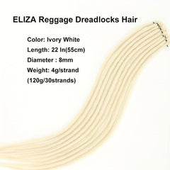 100 Reggage Locs Hair Extensions Synthetic Dreadlocks for Men Women Unisex
