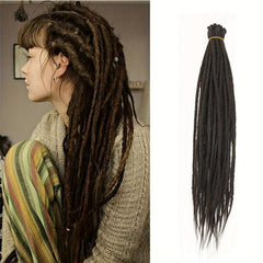 100 Reggage Locs Hair Extensions Synthetic Dreadlocks for Men Women Unisex