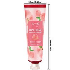 5 Pcs Honey Peach Hand Cream for Dry Skin - Deeply Moisturizing Hand Lotion
