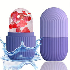 Ice Face Roller and Silicone Cube Set for Facial Massage