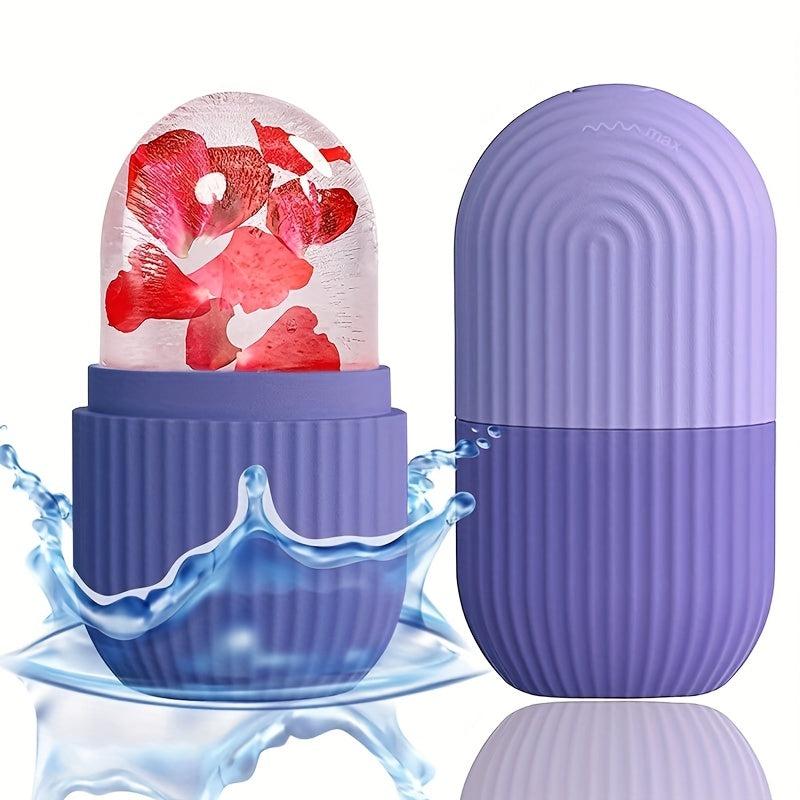 Ice Face Roller and Silicone Cube Set for Facial Massage