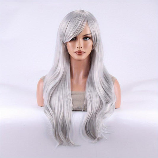 Long Curly Synthetic Wig Anime Cosplay Wig For Halloween Party