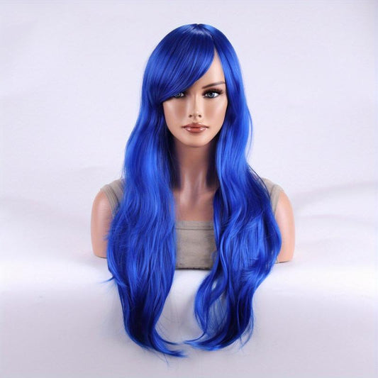 Long Curly Synthetic Wig Anime Cosplay Wig For Halloween Party