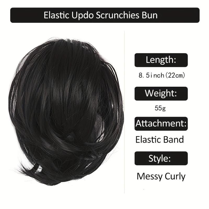 Messy Bun Hair Piece Claw Clip Synthetic Updo Hair Bun Clip Ponytail