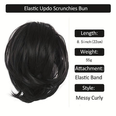 Messy Bun Hair Piece Claw Clip Synthetic Updo Hair Bun Clip Ponytail