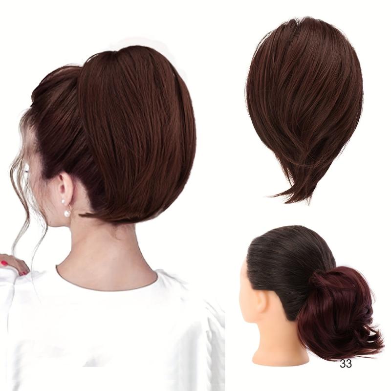 Messy Bun Hair Piece Claw Clip Synthetic Updo Hair Bun Clip Ponytail