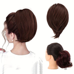 Messy Bun Hair Piece Claw Clip Synthetic Updo Hair Bun Clip Ponytail