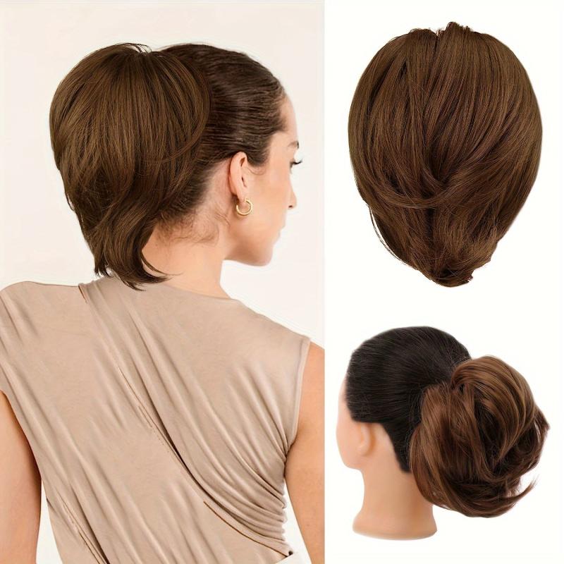 Messy Bun Hair Piece Claw Clip Synthetic Updo Hair Bun Clip Ponytail