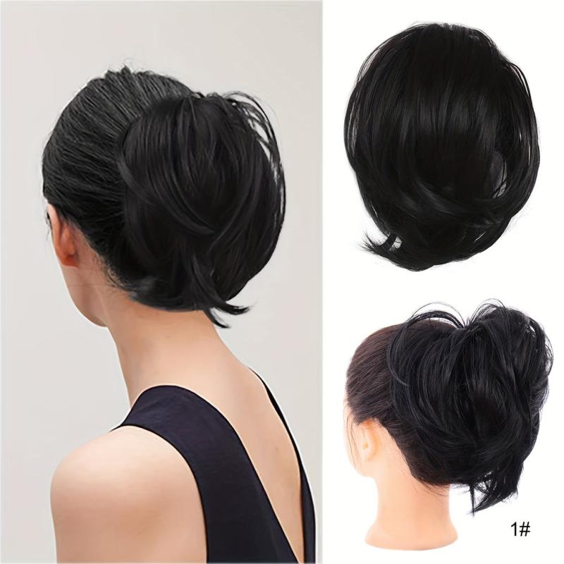 Messy Bun Hair Piece Claw Clip Synthetic Updo Hair Bun Clip Ponytail