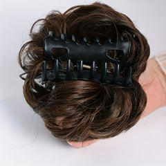 Messy Curly Claw Clip Hair Bun Synthetic Hair Extension