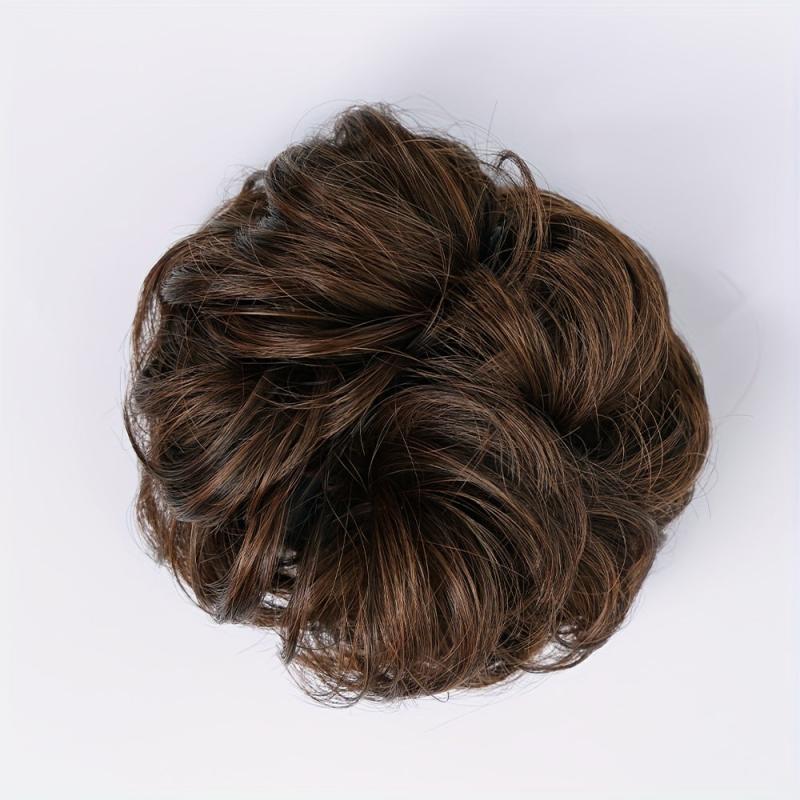Messy Curly Claw Clip Hair Bun Synthetic Hair Extension