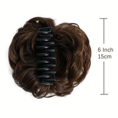 Messy Curly Claw Clip Hair Bun Synthetic Hair Extension