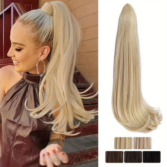 Long Claw Clip In Ponytail Extensions for Women - Natural Looking