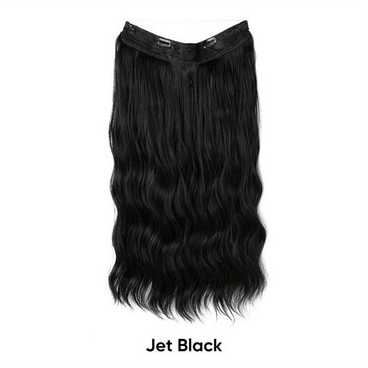 Clip In Invisible Wire Hair Extension Long Curly Hairpiece