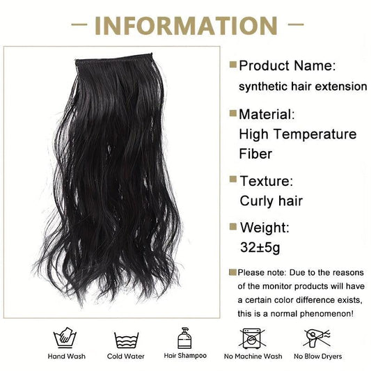25 Water Ripple Hair Extensions Synthetic Invisible Hair Pieces