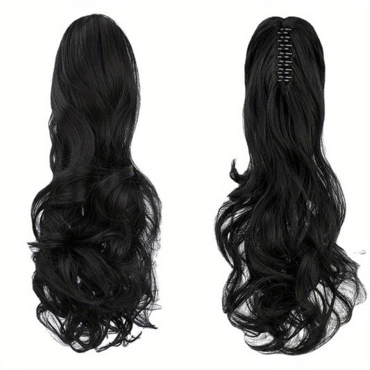 Long Curly Claw Ponytail Synthetic Hair Extensions for Daily Use