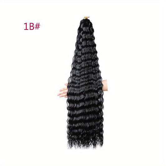 Deep Wave Twist Crochet Hair Extensions Ombre Braiding Hair