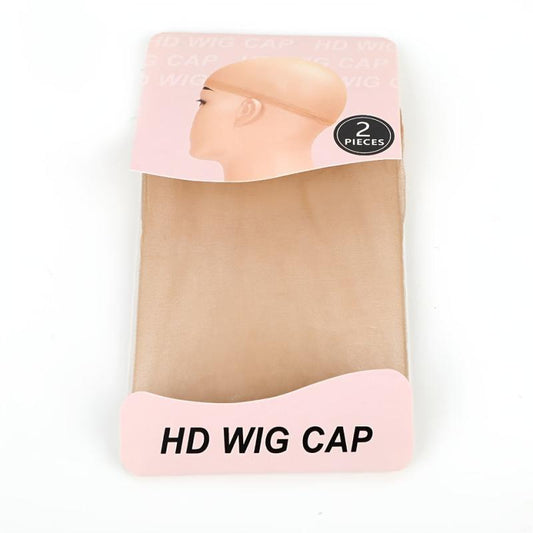 2PCS Invisible HD Wig Caps Soft Stretchy Nylon Wig Caps For Lace Front Wigs