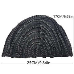 Women's Adjustable Crochet Braided Wig Cap for Making Wigs Braiding & Weaving