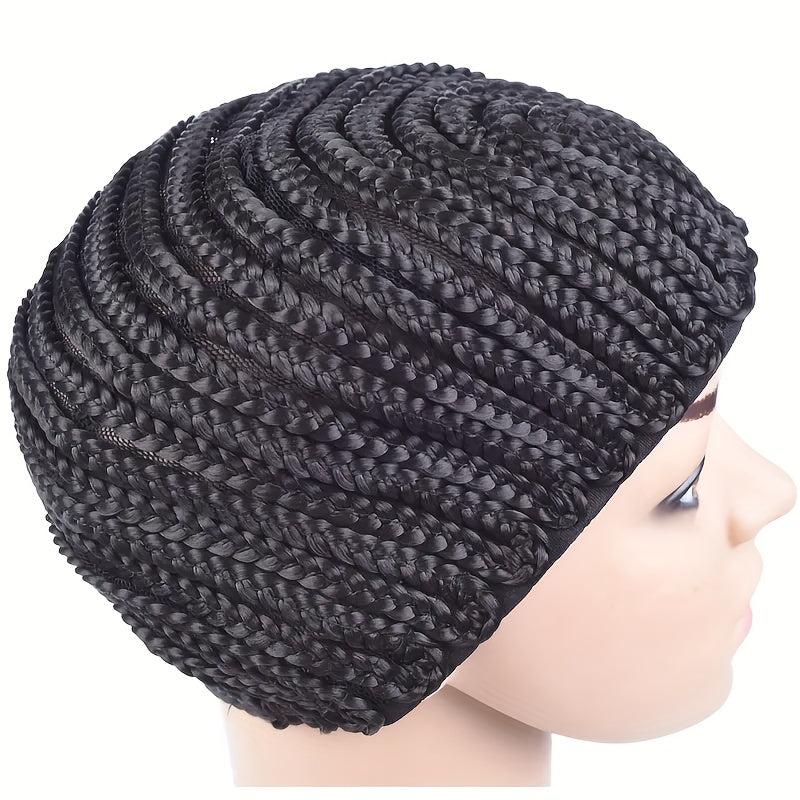 Women's Adjustable Crochet Braided Wig Cap for Making Wigs Braiding & Weaving