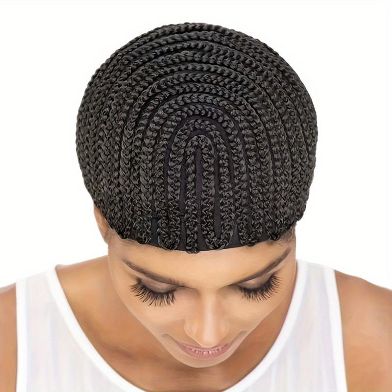 Women's Adjustable Crochet Braided Wig Cap for Making Wigs Braiding & Weaving