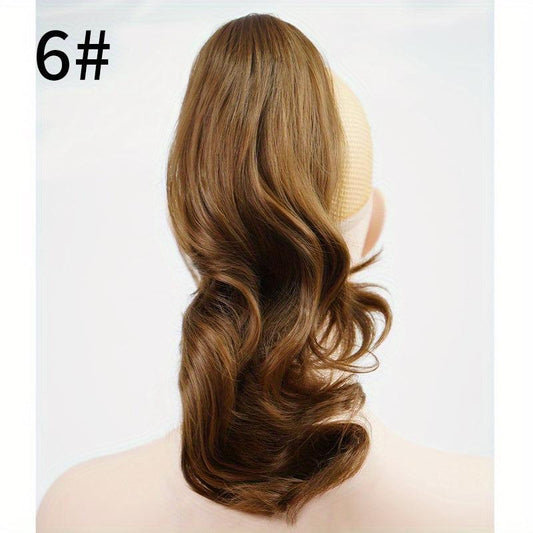 Short Curly Claw On Ponytail Hairpiece with Jaw Claw Synthetic Pony Tail