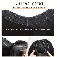 55-88 cm V-Shaped Long Straight Hair Extensions for Women Girls