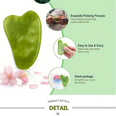Jade Gua Sha Tool for Self Care - Facial and Body Massage