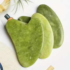 Jade Gua Sha Tool for Self Care - Facial and Body Massage