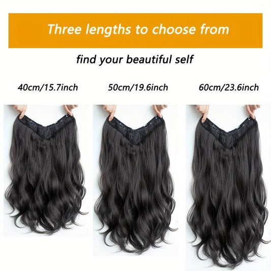Invisible Long Wave Hair Extensions One Piece Hair Volume Booster