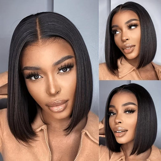 Glueless Short Bob Wig Human Hair 5x1 HD Lace Closure Wigs