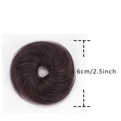 Synthetic Hair Chignon Bun Scrunchy Ponytail Hairpiece Elastic Bands Updo