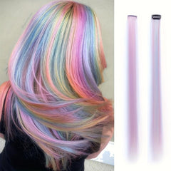 Colorful Straight Hair Extensions Clip In Colorful Hair Extensions