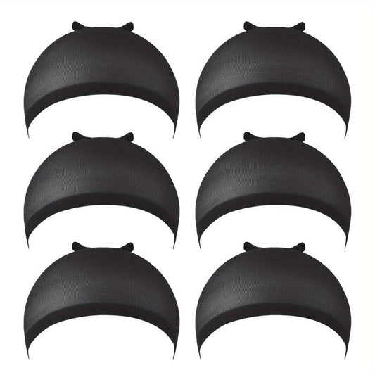 6 Pcs Light Brown Wig Caps for Women Girls