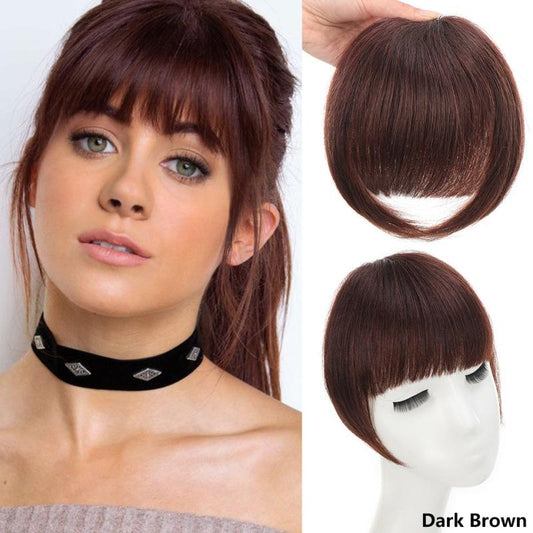 Clip In Air Bangs Synthetic Hair Extension For Women Girls