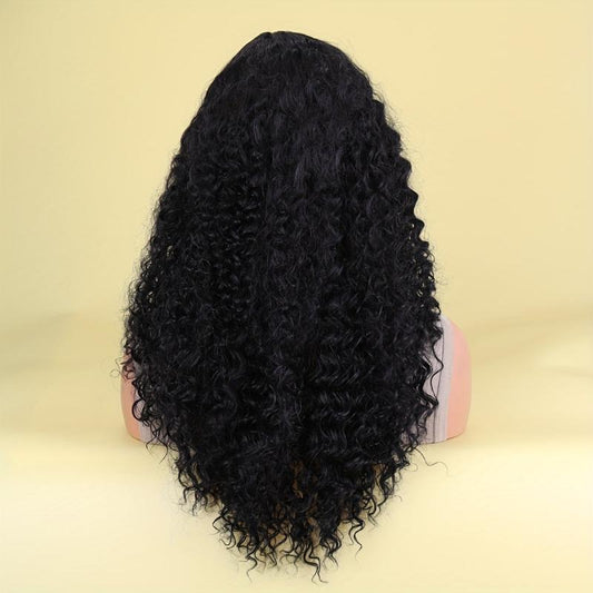 Long Afro Curly Synthetic Wigs For Women Natural-Looking Daily Use