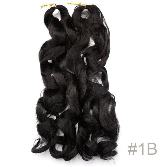 Pre Stretched Bouncy Braiding Hair Loose Wavy French Curly Braiding Hair