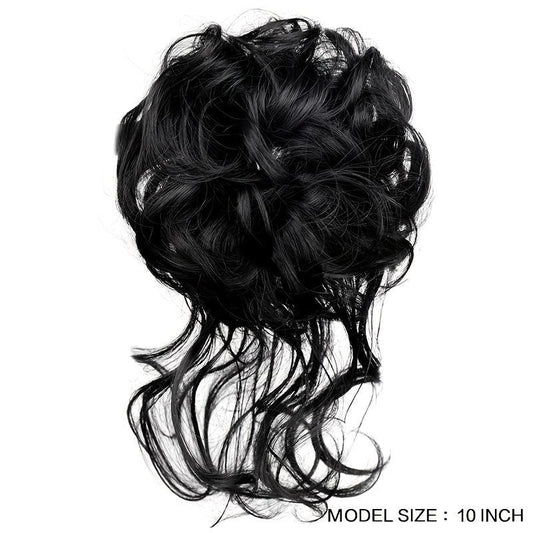 Synthetic Wavy Bun Extensions Messy Bun Hairpiece