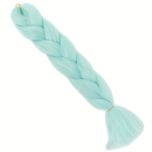 Synthetic Rainbow Braided Ponytail Crochet Braids Hair Extension