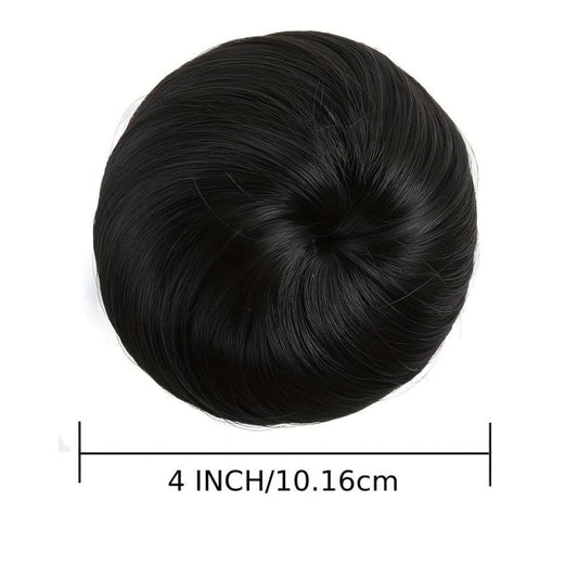 Donut Hair Bun with Drawstring High-Temp Fiber Chignon Hair Accessory