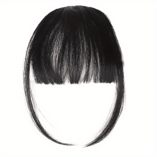 Clip-In Air Bangs Hair Extensions for Women Girls - Wispy Bangs Fringe