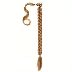 DIY Braided Ponytail Extensions Elastic Lace Wraparound Hair Piece