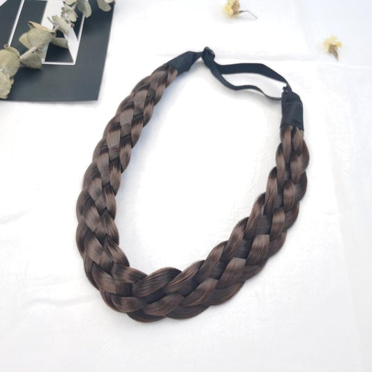 Adjustable Braided Headband Synthetic Hairpiece Hair Accessories